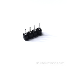 2.54 4p schwarze weibliche PBT -Stecker